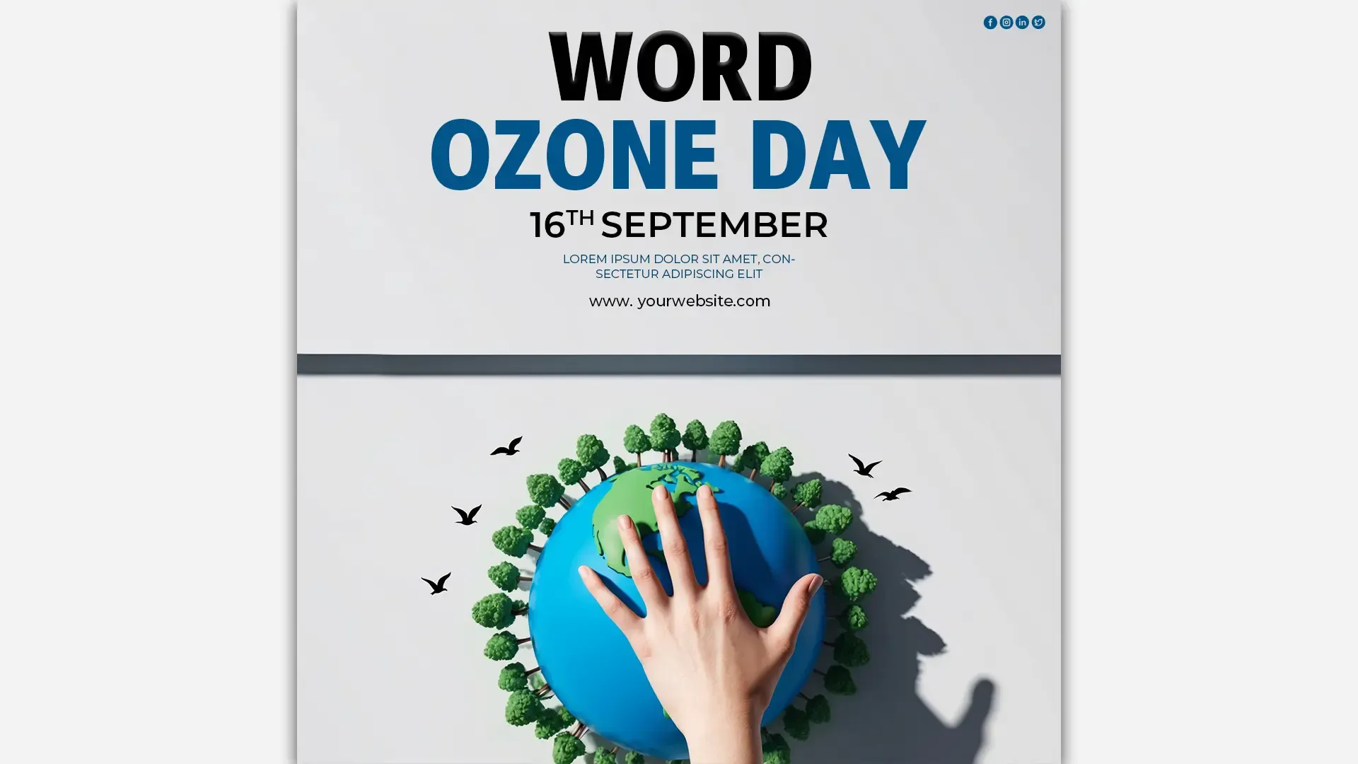 Creative World Ozone Day Instagram Post for Environmental Awareness